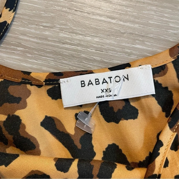 Babaton Everly Leopard Cheetah Mob Wife Tank Cami DD - Picture 2 of 3